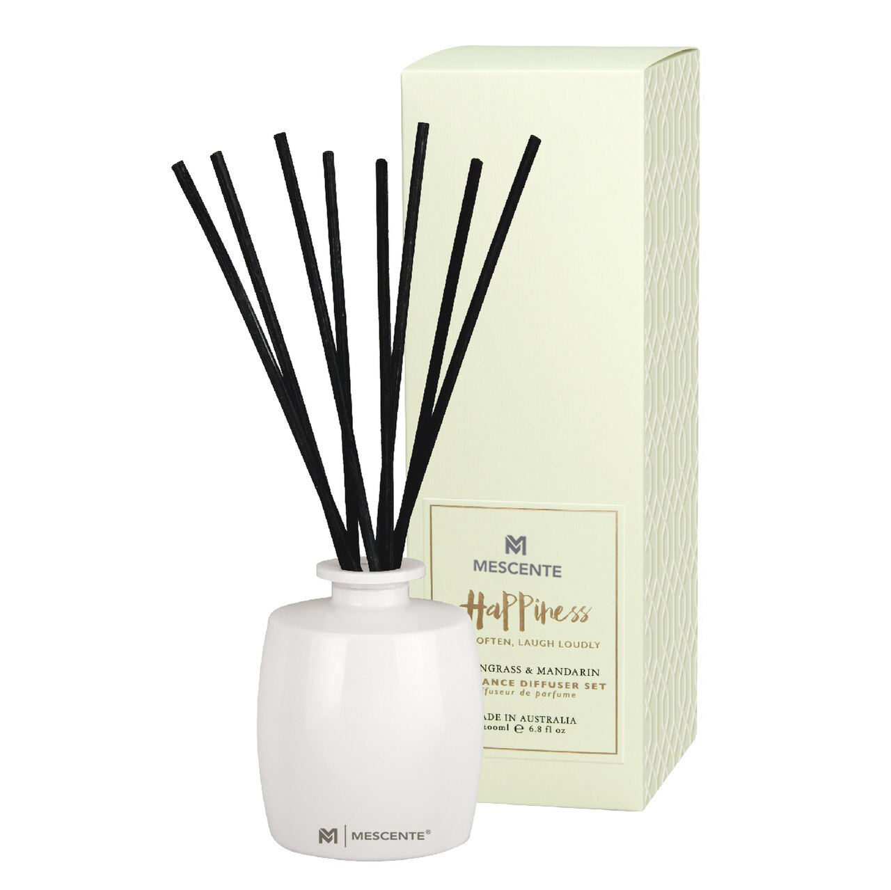 M&Scent Büyük Cam Şişe Ev Temelleri Aroma Kamış Difüzör Rattan Çubuklu Hediye Seti