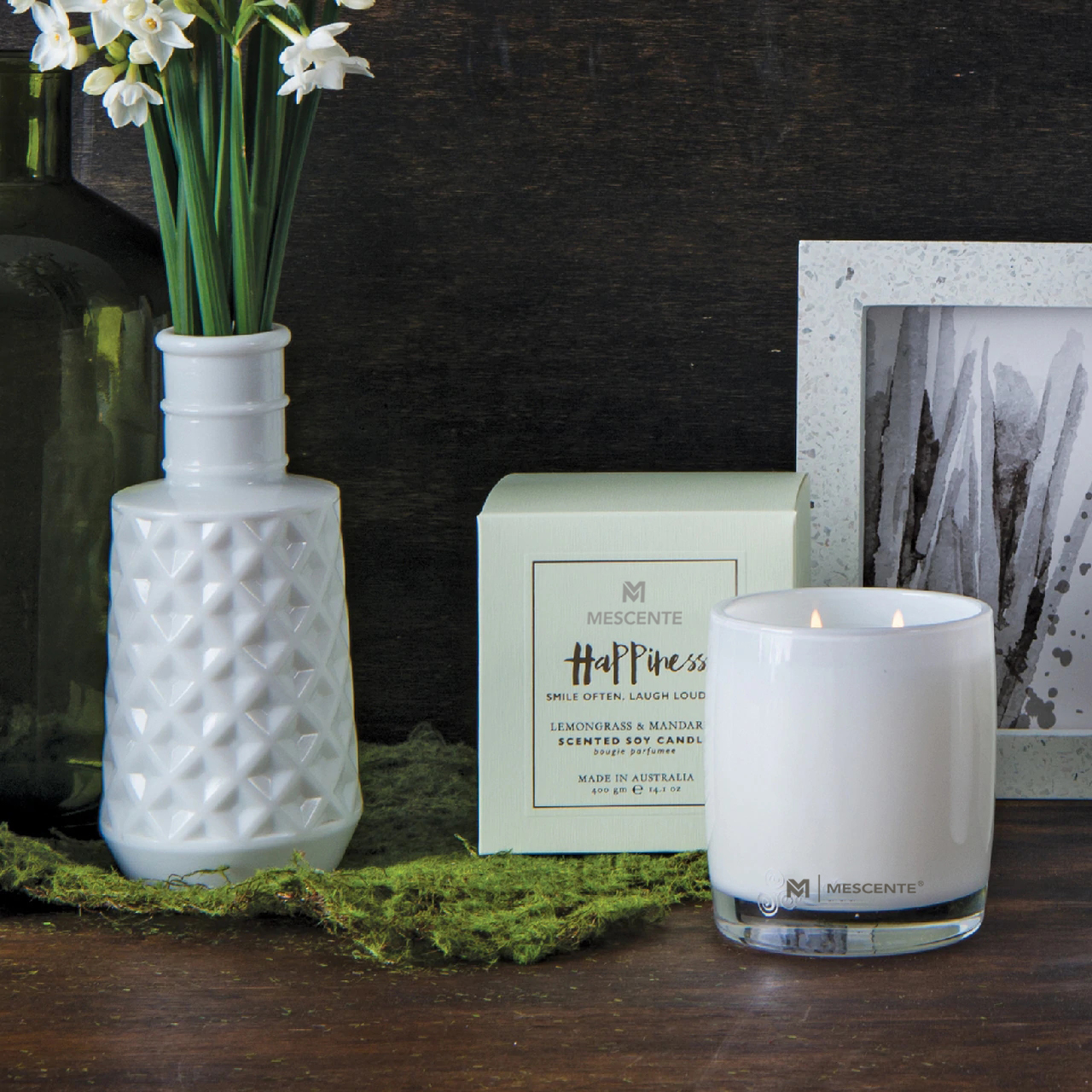 M&Scent Büyük Cam Şişe Ev Temelleri Aroma Kamış Difüzör Rattan Çubuklu Hediye Seti