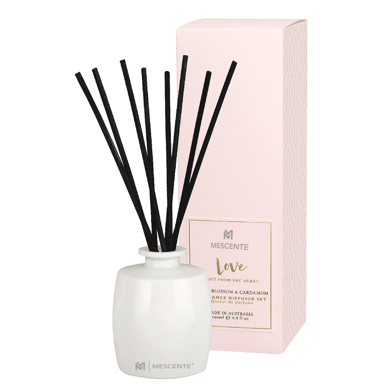 M&Scent Büyük Cam Şişe Ev Temelleri Aroma Kamış Difüzör Rattan Çubuklu Hediye Seti