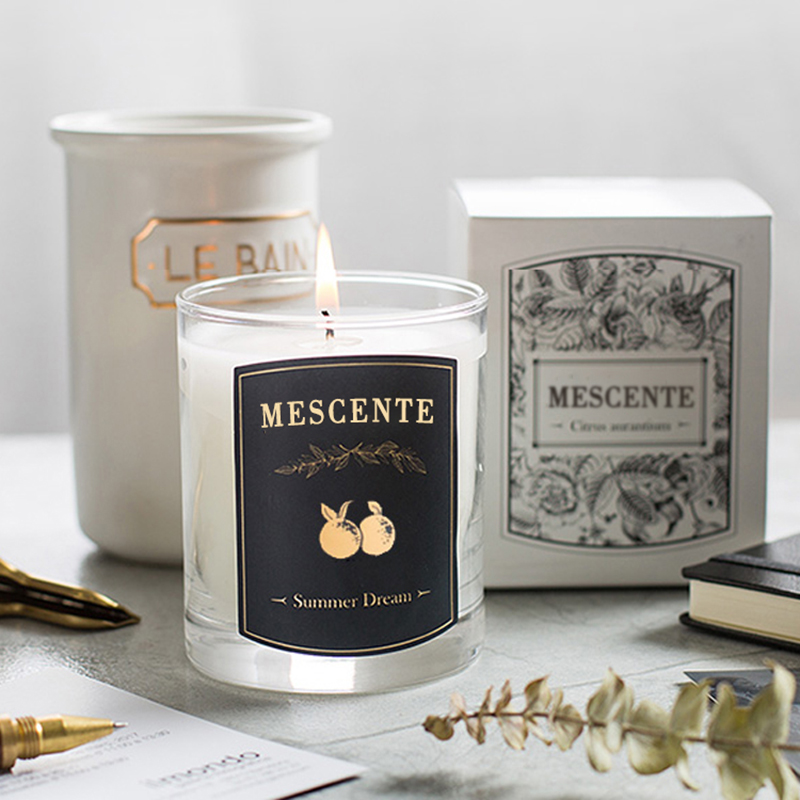 M&Scent aydınlatmalar Dekoratif Lüks Masaj Özel Etiket Kokulu Soya Balmumu Mumu