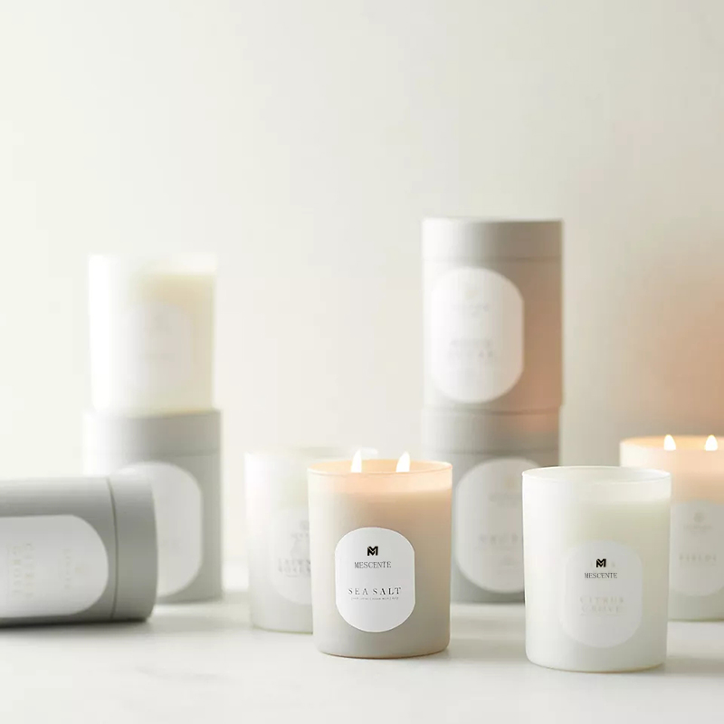 M&Scent Özel Logo Meditasyon Toksik Olmayan Taşlar Bitki El Dökülmüş Doğal Kokulu Soya Balmumu Kristal Mumlar