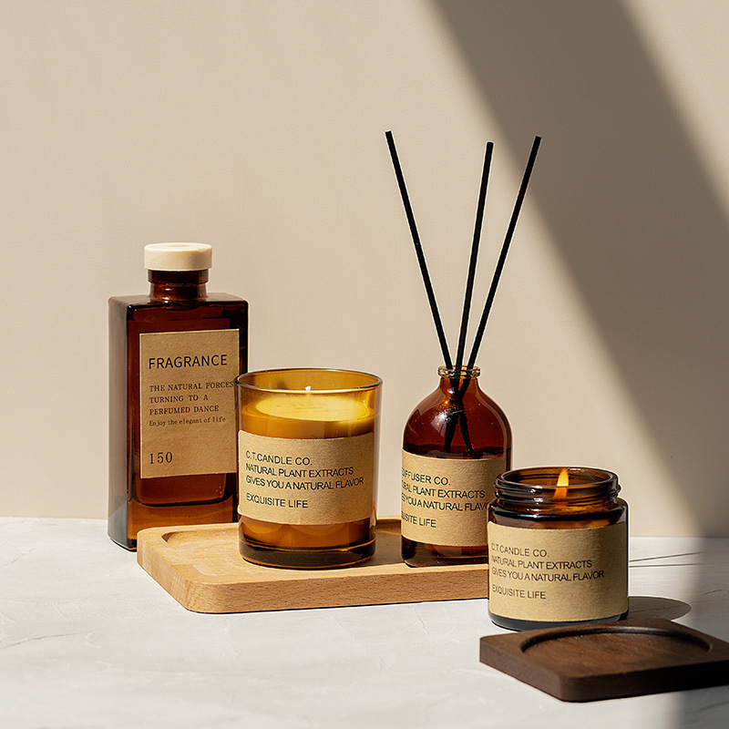 M&Scent lüks dekor ev kamış difüzörü ve kutu ambalajlı kokulu mum seti