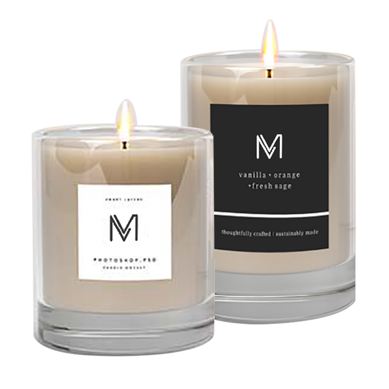 M&Scent toptan fabrika lüks doğrudan özel etiket soya mumu kokulu mumlar toplu olarak kutu ile
