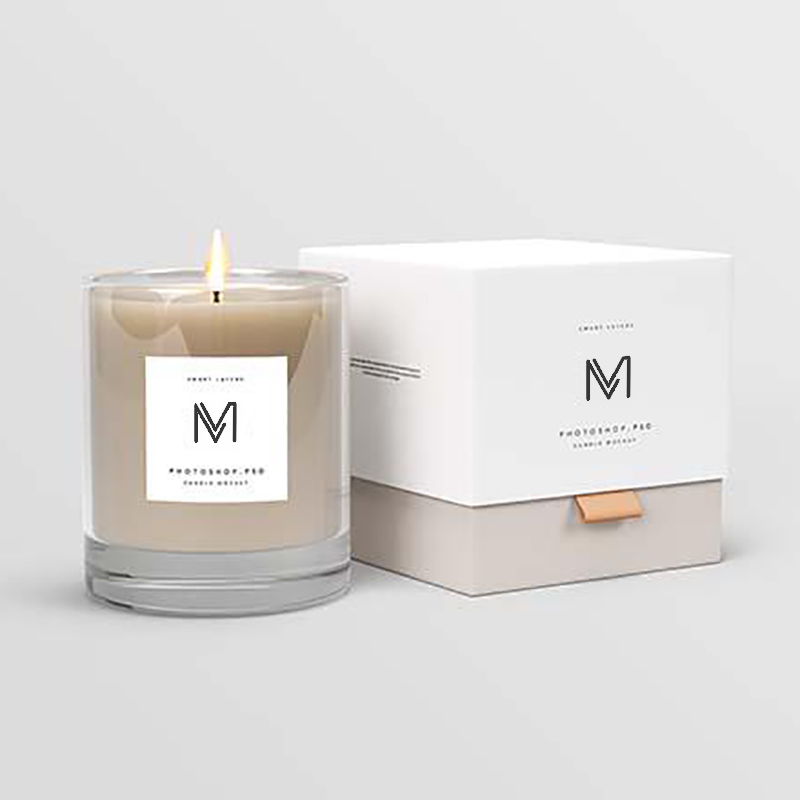 M&Scent toptan fabrika lüks doğrudan özel etiket soya mumu kokulu mumlar toplu olarak kutu ile