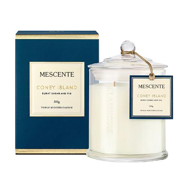 M&Scent Toptan Lüks Özel Etiket Noel Kubbeli Kavanoz Kokulu Soya Mumları Kapaklı