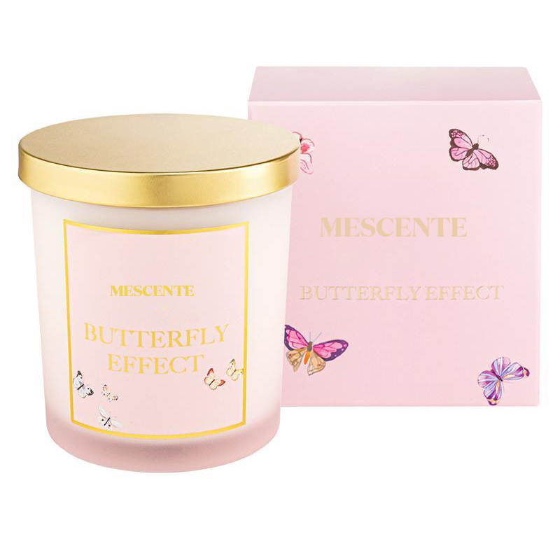 M&Scent Toptan Yeni Lüks Özel Etiket Noel Kristal Kavanoz Kerzen Kokulu Soya Mum Kapaklı
