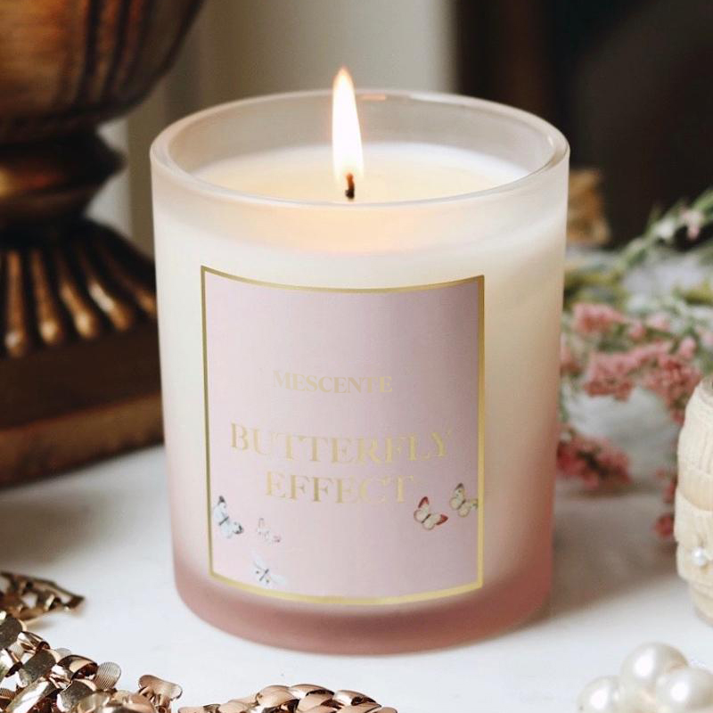M&Scent Toptan Yeni Lüks Özel Etiket Noel Kristal Kavanoz Kerzen Kokulu Soya Mum Kapaklı