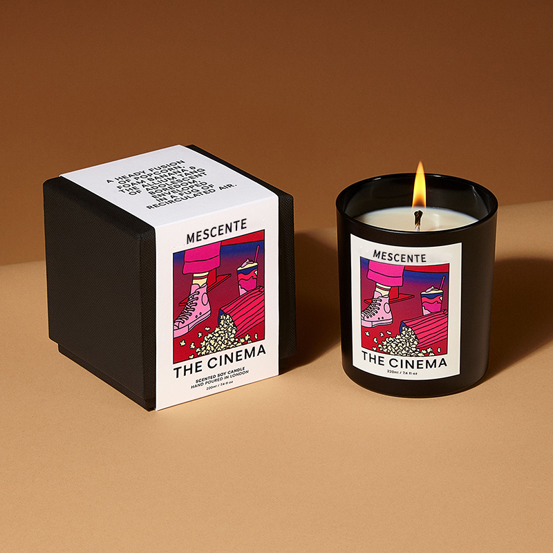 M & Scent Toptan Lüks Özel Özel Etiket El Yapımı Noel Kristal Aroma Kokusu Soya Balmumu Mumlar