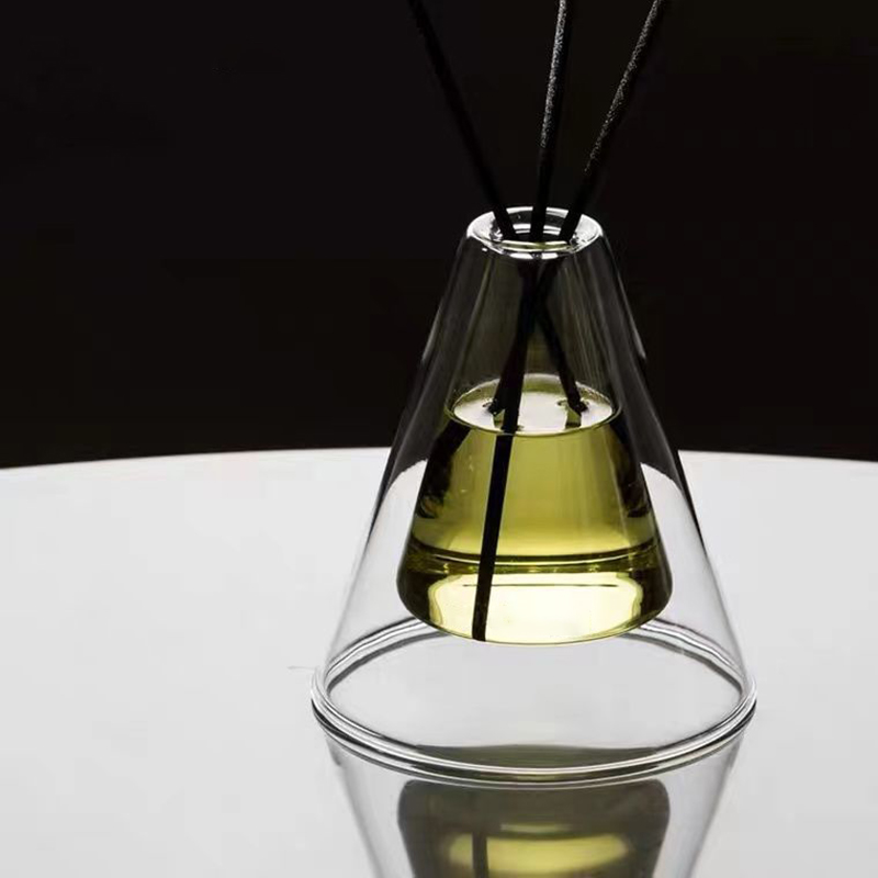 Özel Büyük Hex Essenza benzersiz Cam Şişe Beyaz Buzlu Ekstra Hava Aroma Kamış Difüzör Ev Kokusu, Kamış Difüzörler Noel
