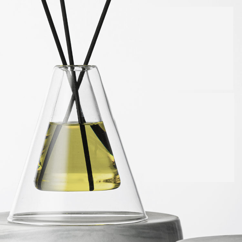 Özel Büyük Hex Essenza benzersiz Cam Şişe Beyaz Buzlu Ekstra Hava Aroma Kamış Difüzör Ev Kokusu, Kamış Difüzörler Noel