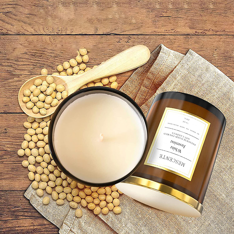 M&Scent Toptan Toplu Sipariş Lüks Özel Özel Etiket Kokulu Soya Balmumu Mumlar Hediye Seti