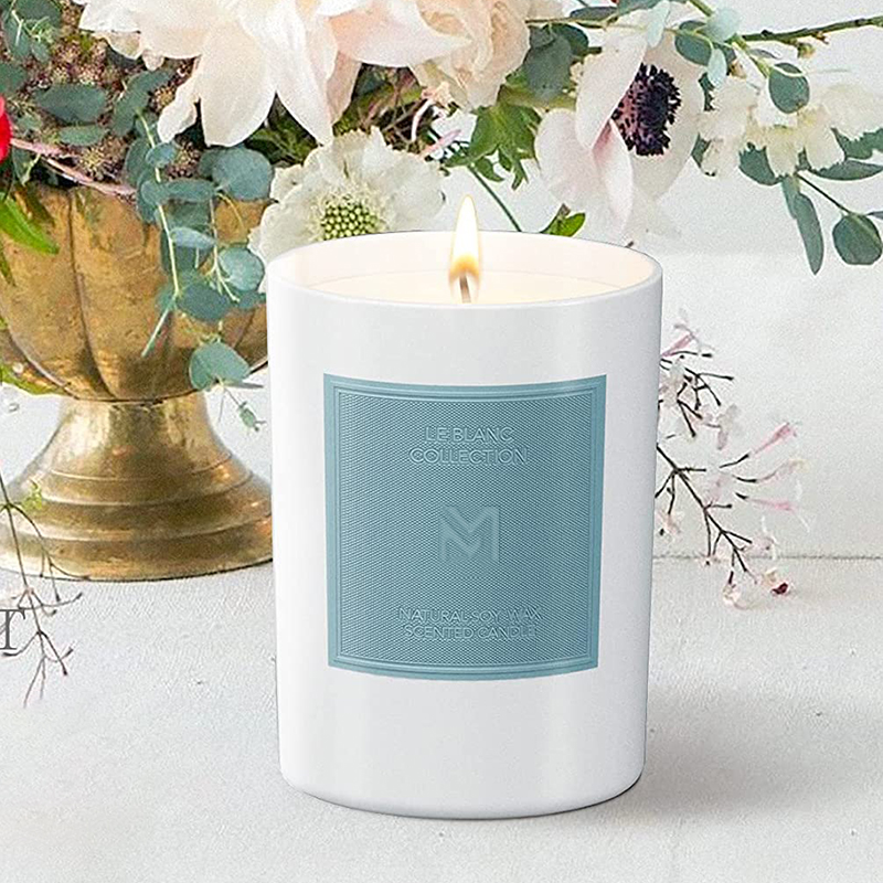 M&Scent Toptan Özel Lüks Siyah Cam Kavanoz Noel Aromaterapi Soya Balmumu Mum Setleri