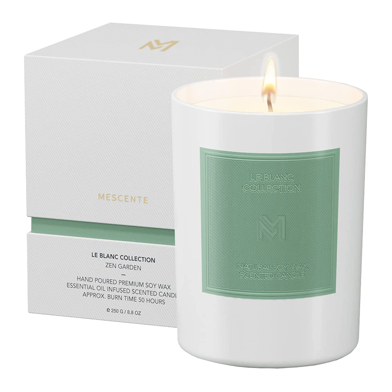 M&Scent Toptan Özel Lüks Siyah Cam Kavanoz Noel Aromaterapi Soya Balmumu Mum Setleri