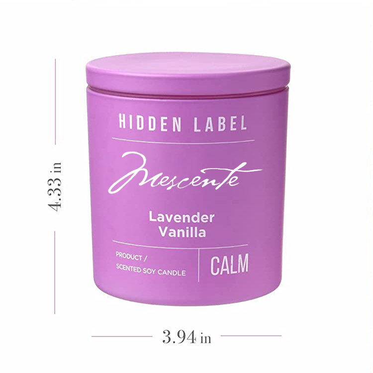 M&Scent Toptan Lüks Özel Etiket Siyah Kavanoz Kokulu Soya Balmumu Mumlar Kristaller ile