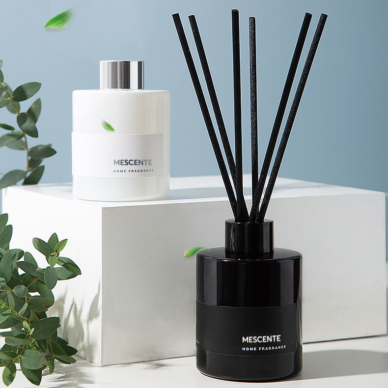 M&Scent Toptan Lüks Özel Etiket Dekoratif Çiçek Sopa Fiber Kamış Difüzör Stoper ile