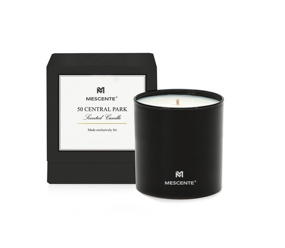 M&S kokusu Toptan Lüks Özel Etiket Krom Erkek Aromaterapi Mumlar 22 Oz İçinde Kristaller Ile