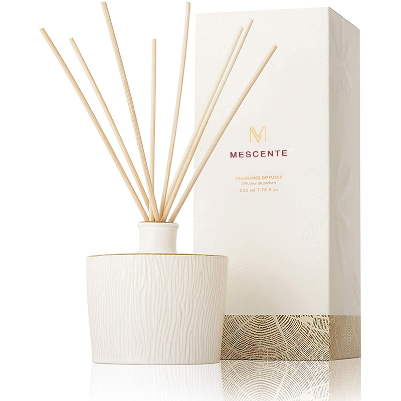 M&Scent Toptan Lüks Cam Şişe Stik Fiber Yuvarlak Ahşap Vida Aroma Kamış Difüzör Hediye Setleri