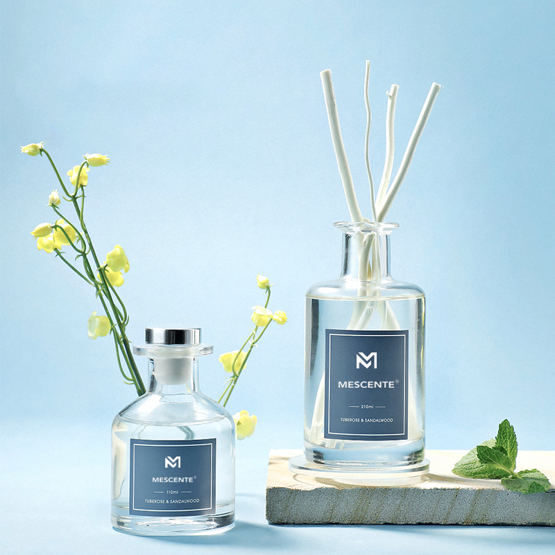 M&Scent Toptan Lüks Cam Şişe 2022 Yeni Geliş Son Tasarım Kamış Difüzör