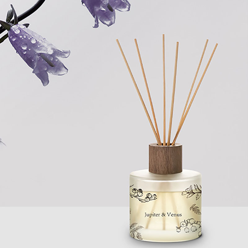 M & Scent Toptan Lüks Özel Dekoratif Amber Cam Ateşsiz Şeffaf Çiçek Aroma Kamış Difüzör