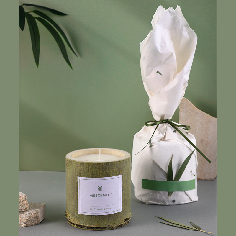 M&Scent lüks ahşap mumluk mumlar özel etiket kokulu kutu