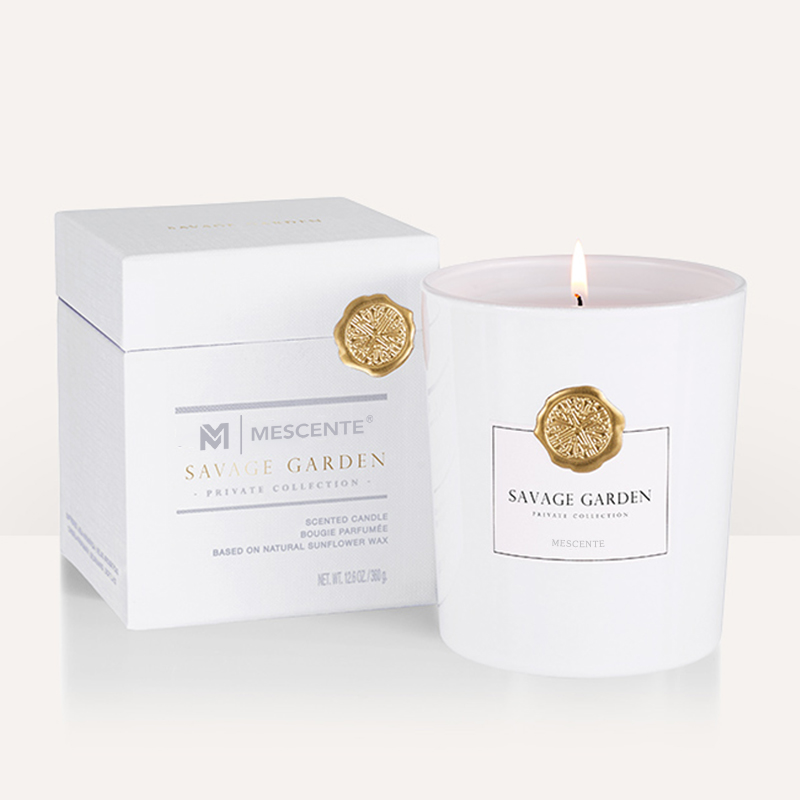 M&Scent lüks özel özel etiket dekoratif cam kavanozlar kokulu soya mumu