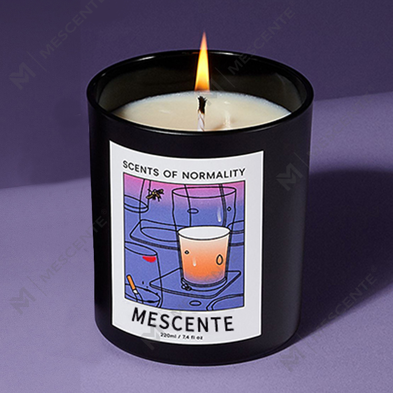 M&Scent Toptan Lüks Özel Özel Etiket El Yapımı Noel Kristal Aroma Kokusu Soya Balmumu Mumlar