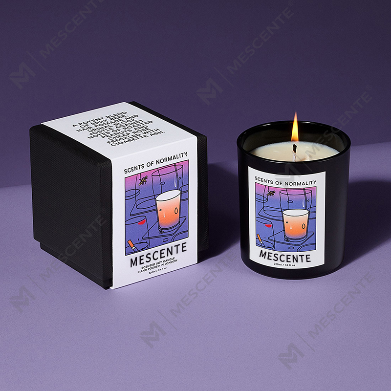 M&Scent Toptan Lüks Özel Özel Etiket El Yapımı Noel Kristal Aroma Kokusu Soya Balmumu Mumlar