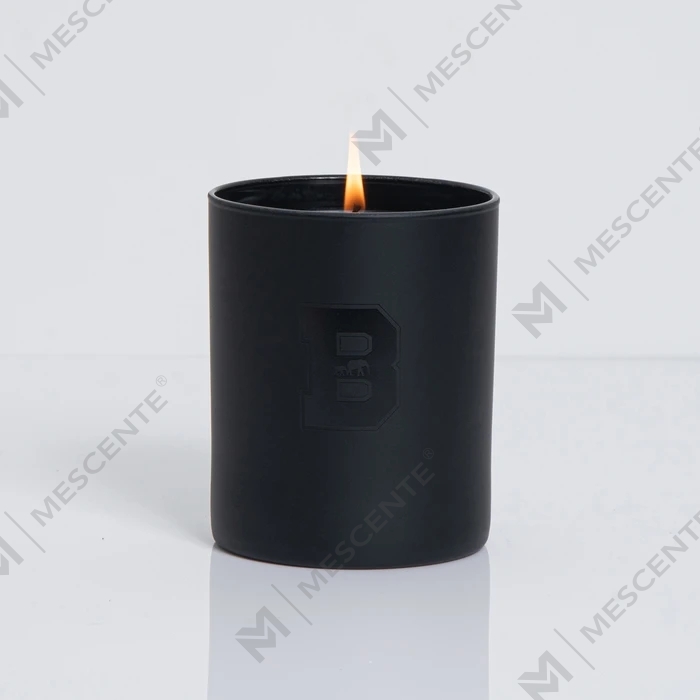 M&Scent Toptan Lüks Siyah Benzersiz Kavanoz Kristaller Ile Düğün Dekoratif Kokulu Soya Mumları