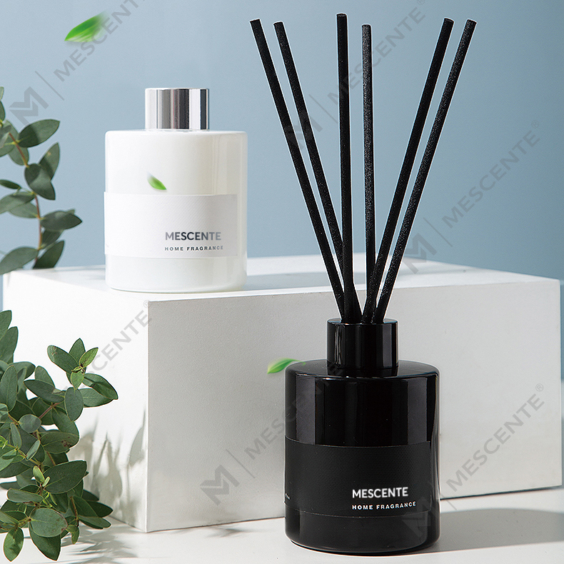 M&Scent Toptan Lüks Özel Etiket Dekoratif Çiçek Sopa Fiber Kamış Difüzör Stoper ile