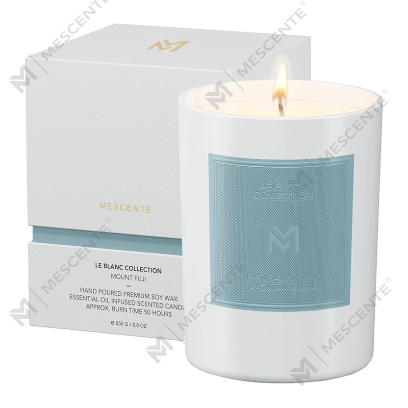 M&Scent Toptan Özel Lüks Siyah Cam Kavanoz Noel Aromaterapi Soya Balmumu Mum Setleri