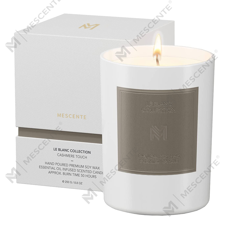 M&Scent Toptan Özel Lüks Siyah Cam Kavanoz Noel Aromaterapi Soya Balmumu Mum Setleri