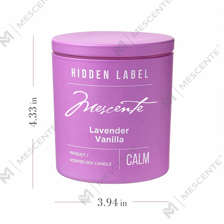 M&Scent Toptan Lüks Özel Etiket Siyah Kavanoz Kokulu Soya Balmumu Mumlar Kristaller ile