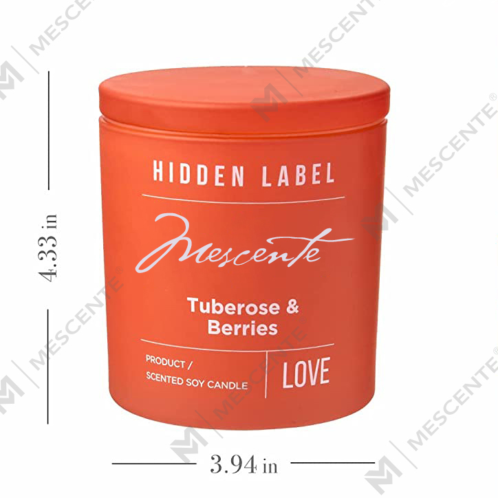 M&Scent Toptan Lüks Özel Etiket Siyah Kavanoz Kokulu Soya Balmumu Mumlar Kristaller ile