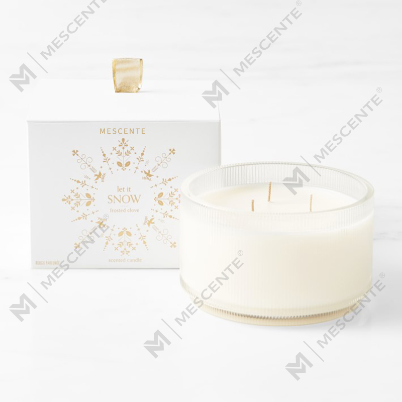 M&Scent Özel Yapılmış Logolu Ev Yapımı Organik Berraklık Kokulu Soya Mumları Cam Kavanozda Özel Etiket