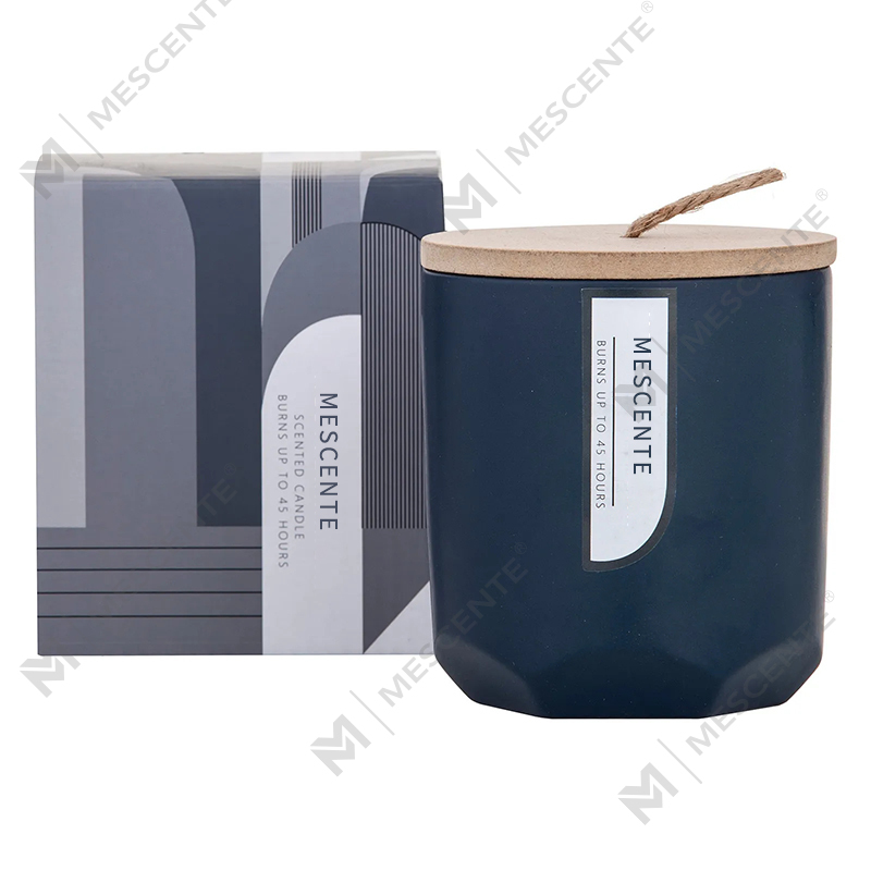 M&Scent Custom Luxury Cam Kavanozda Kendi Ahşap Fitil Kokulu Soya Mumu Üreticinizi Yaratın