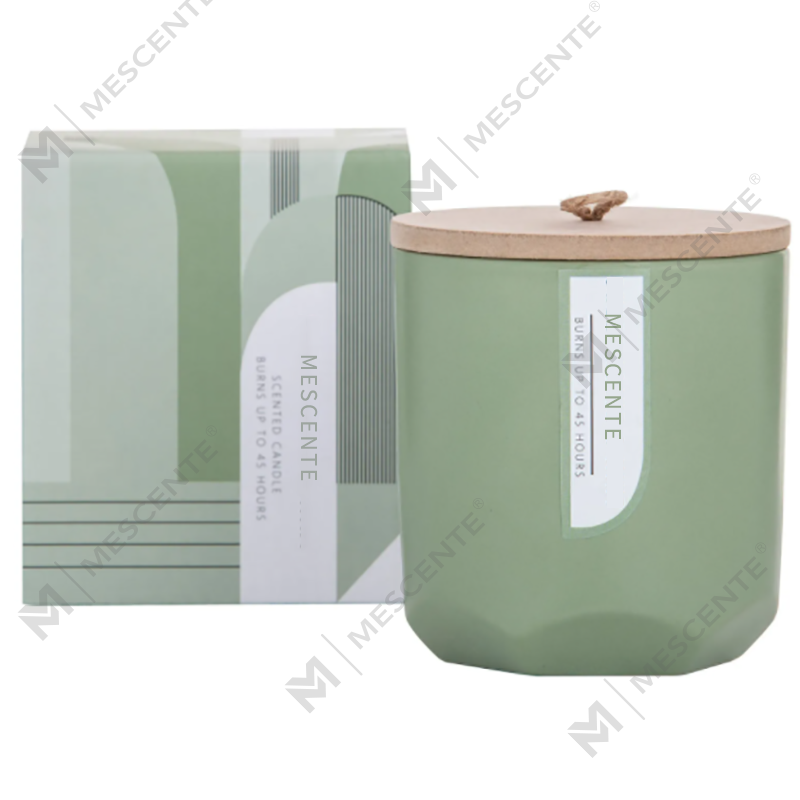 M&Scent Custom Luxury Cam Kavanozda Kendi Ahşap Fitil Kokulu Soya Mumu Üreticinizi Yaratın