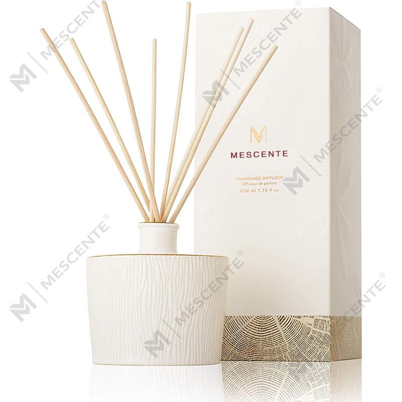 M&Scent Toptan Lüks Cam Şişe Stik Fiber Yuvarlak Ahşap Vida Aroma Kamış Difüzör Hediye Setleri