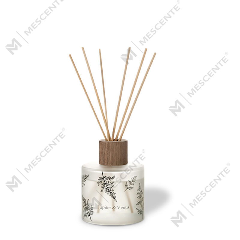 M & Scent Toptan Lüks Özel Dekoratif Amber Cam Ateşsiz Benzersiz Şeffaf Çiçek Aroma Kamış Difüzör