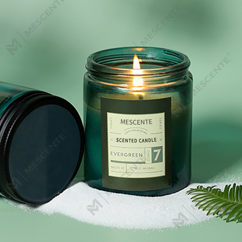 M&Scent özel özel etiket lüks kokulu soya mumları kapaklı