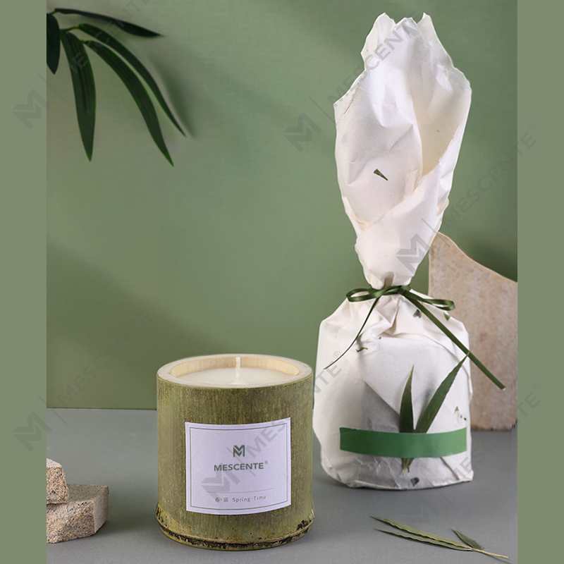 M&Scent lüks ahşap mumluk mumlar özel etiket kokulu kutu