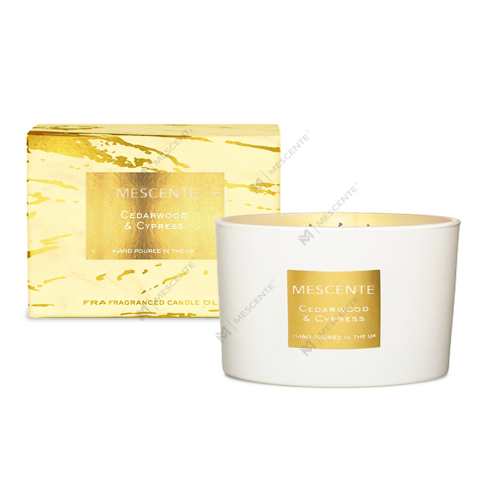 M&Scent toptan dekoratif aromaterapi 3 fitil kokulu hindistan cevizi hurma mum hediye seti