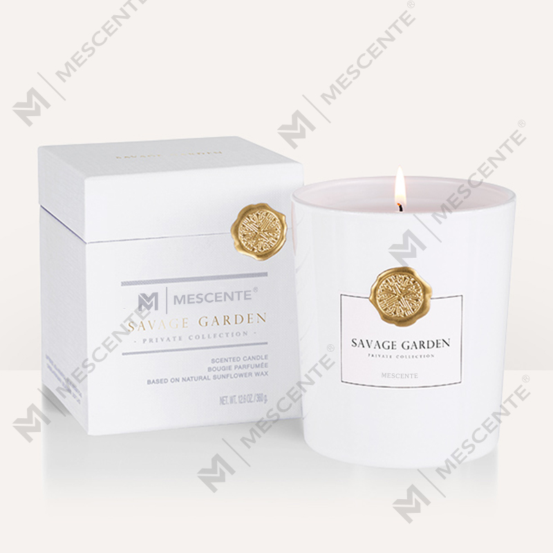 M&Scent lüks özel özel etiket dekoratif cam kavanozlar kokulu soya mumu