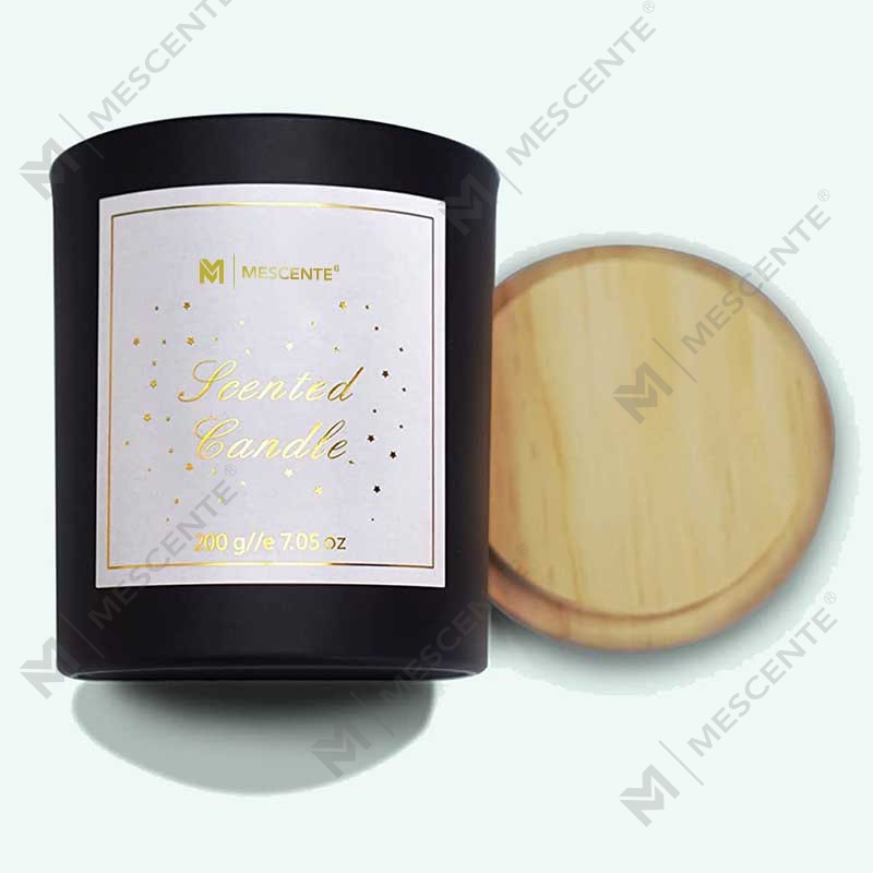 M&Scent Özel Logo Mini Yuvarlak Kristal Cam Şişe Güçlü Kahve Soya Balmumu Kokulu Mumlar Toplu Kutu ile