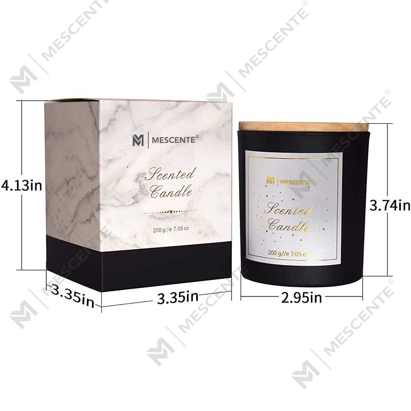 M&Scent Özel Logo Mini Yuvarlak Kristal Cam Şişe Güçlü Kahve Soya Balmumu Kokulu Mumlar Toplu Kutu ile