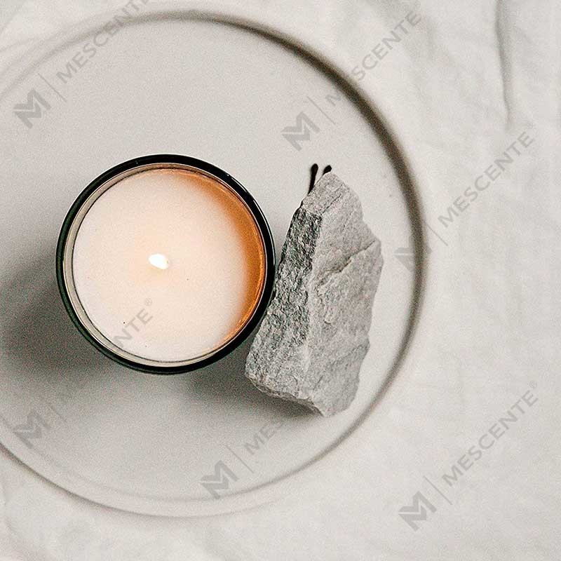 M&Scent Özel Logo Mini Yuvarlak Kristal Cam Şişe Güçlü Kahve Soya Balmumu Kokulu Mumlar Toplu Kutu ile