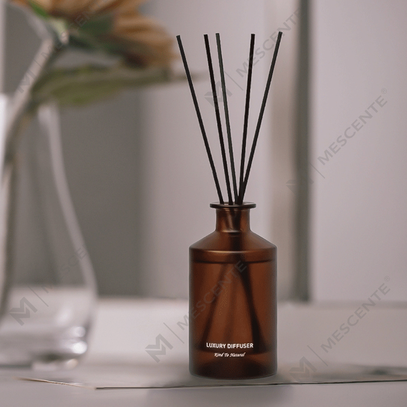 M&Scent Özel Lüks Buzlu Cam Şişe Ev Esansiyel Yağı Kamış Difüzör