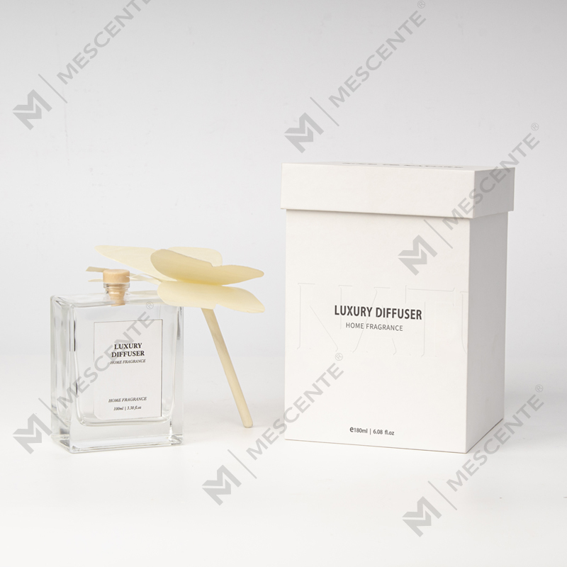 M&Scent Büyük Kare Şişe Büyük Rattan Çubuk Sıvı Aromaterapi Kamış Difüzör Stoperli Şekerler