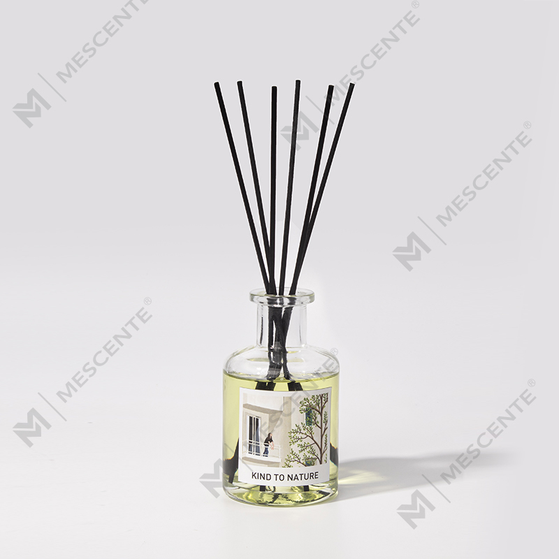 M&Scent Lüks Dekoratif Büyük Şişe Esansiyel Yağı Kamış Difüzör ile Kurutulmuş Çiçek Hediye Seti