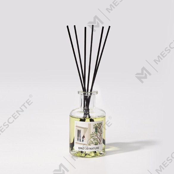 M&Scent Lüks 200ml Özelleştirilmiş Beyaz Şişe Ahşap Çubuklar Kamış Difüzör Kutulu