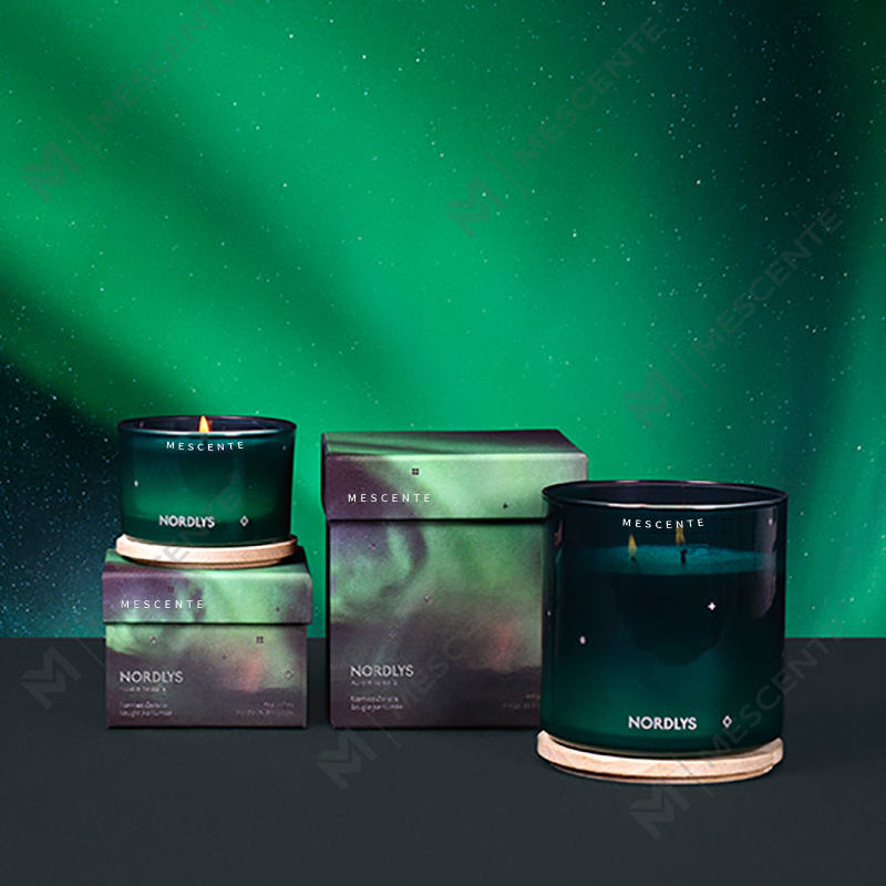 M&Scent Lüks Özel El Yapımı Noel Dekoratif Kokulu Soya Balmumu Mumlar Hediye Kutusu ile